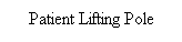 Text Box: Patient Lifting Pole
